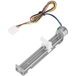 DC 12V Drive Stepper Motor Linear Screw Slider Stepper Motor for DIY Engraving Machine, 18 Degree Lead Screw Worm Drive Stepper Motor