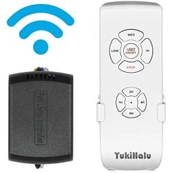 Smart WiFi Ceiling Fan Remote Control Kit, Universal Fan Remote, Controlled by Remote/WiFi/Voice, 3 Speeds 12 Timing, Compatible with Alexa, Google Assistant, Smart Life App, No Hub Required
