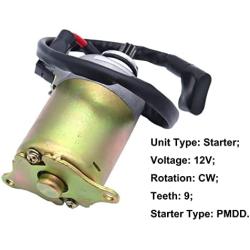 Woopeey Starter Solenoid Relay & Starter Motor for GY6 Engine 150cc 200CC 250CC Scooter Go Karts ATV Dirt Bike Fit for Baja Wilderness Tao Tao Coolster Jonway Roketa