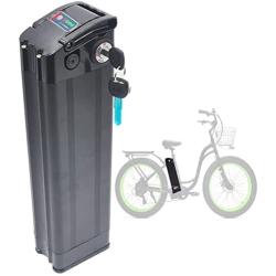 Jieoto Electric Bicycle Battery 36V/48V 15AH E-Bike Rechargeable Lithium Ion Batteries with 3A Charger and BMS Protection Board, for Bike 250W 350W 500W Motors