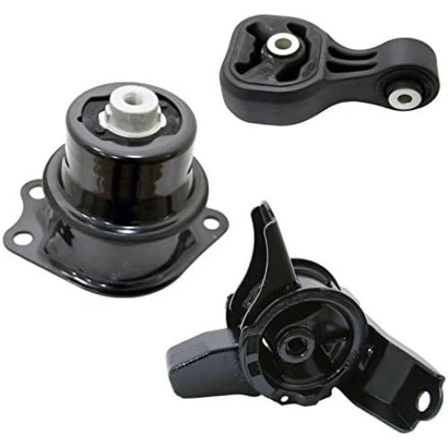 3pcs Set - Motor Mounts Kit Compatible with 09-13 Honda Fit (1.5L 4Cylinder) Automatic Transmission - Auto at Trans Engine Mounts
