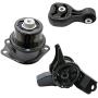 3pcs Set - Motor Mounts Kit Compatible with 09-13 Honda Fit (1.5L 4Cylinder) Automatic Transmission - Auto at Trans Engine Mounts