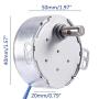2PCS Synchronous Synchron Motor 50/60Hz AC 100~127V CCW/CW 4W with 7mm Flexible Coupling Connector and 6ft Power Cord Switch Plug for Hand-Made, School Project, Model (2.5-3R)