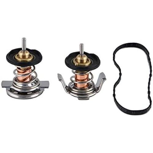 Mishimoto MMTS-F2D-08H High-Temperature Low Temp Thermostat & CNC Housing Compatible With Ford 6.4 Powerstroke 2008-2010