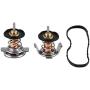 Mishimoto MMTS-F2D-08H High-Temperature Low Temp Thermostat & CNC Housing Compatible With Ford 6.4 Powerstroke 2008-2010