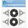 2-Pack 285753A Washer Motor Coupler Replacement for Whirlpool WTW57ESVW0 Washer - Compatible with 285753A Washing Machine Motor Coupling Kit - UpStart Components Brand