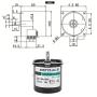 Synchronous Gear Motor 4W , Parts & Accessories Motors Permanent Magnet Slow Speed 2-Way High Torsion Central Shaft XD60KTYZ[110V 10rpm/min]