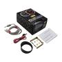 MOTOR METER RACING Universal Exhaust Gas Temperature EGT Gauge Kit Includes EGT Probe - 2000 F Pyrometer - Analog - White LED - 2-1/16