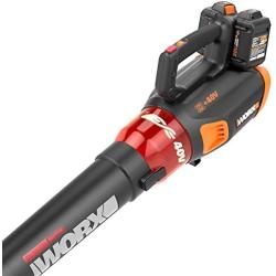 WORX 40V Turbine Cordless Leaf Blower (430CFM ) with Brushless Motor 2 x 4.0Ah Batteries and Charger Include,WG584.1