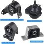 JDMON Compatible with 4Pcs Engine Motor Mount Honda CRV 2.4L L4 2002-2006 (Automatic Transmission) Compatible with A4504 A4506 A6596 A6597