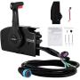 Mophorn Outboard Remote Control Side Mount 881170A13 with 14 Pin Outboard Motor Controls 15 Feet Harness Fit for Mercury Outboard Control