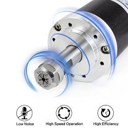 RATTMMOTOR 500W Brushless Spindle Motor Kit, 500W 48VDC Brushless Spindle Motor ER11 12000RPM+BLDC Motor Driver Controller+DC Switching Power Supply+55mm Spindle Mount Clamp for CNC Router Machine
