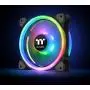 Thermaltake Riing Trio 140mm 16.8 Million RGB Color (Alexa, Razer Chroma) Software Enabled 3 Light Rings 30 Addressable LED 9 Blades Hydraulic Bearing Case/Radiator Fan, 3 Pack, CL-F077-PL14SW-A