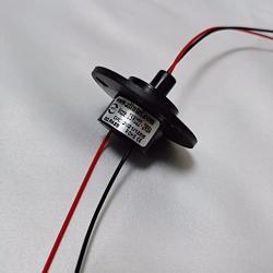 Electric Small Slip Ring Rotating Conductive Slip Ring 2 Wires Diameter 22MM for 5A