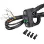 Motorcycle Turn Signal Headlight Horn Switch Motorcycle Head Light Control Switches 48V Waterproof Light Horn Turn Signal ON/Off Switch 7/8 inch Handlebar Switch for Scooter Electric Bike