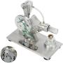 Stirling Engine Model Kit, Multi Color LED Multifunctional Stirling Engine Motor Toy Stainless Steel Simple to Operate for Gifts