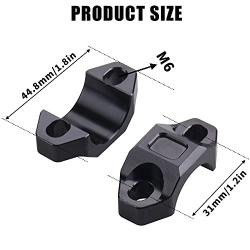 ORAEVY CNC Engine Kill Switch Mounting Backplate for 7/8