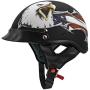 VCAN Cruiser Patriotic Eagle USA Graphics Motorcycle Half Helmet