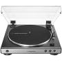 Audio-Technica AT-LP60X Fully Automatic Belt-Drive Stereo Turntable (Gunmetal) with Drying Rack and Record Care System Bundle (3 Items)