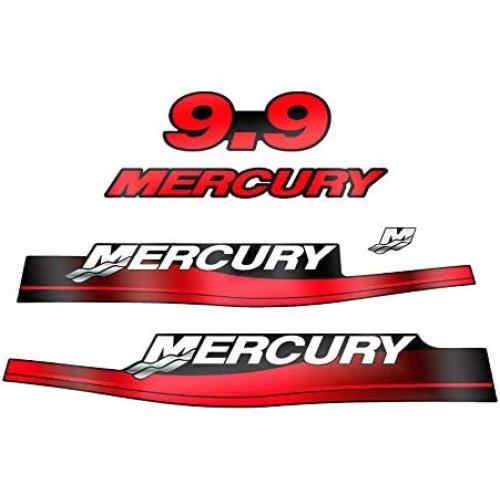 411 Decals Aftermarket Replacement for Mercury 9.9 (1999-2004) Outboard Decal (Sticker) Set