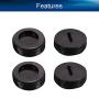 Heyiarbeit Carbon Brush Holder Caps 18mm O.D. 6.5mm Thickness Electric Motor Brush Cover Plastic Fitting Thread Black 10pcs