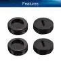 Heyiarbeit Carbon Brush Holder Caps 18mm O.D. 6.5mm Thickness Electric Motor Brush Cover Plastic Fitting Thread Black 10pcs