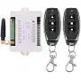12V - 36V New Custom Wireless Remote Control Switch Secure 2 CH Remote Relay, 433Mhz RF Relay Motor Remote Control Garage Door Remote Opener Transmitter with Receiver