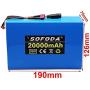 Jieoto 36V E-Bike Lithium Battery 18650 Rechargeable Battery Pack with 42V 2A Charger+ Voltage Display Fit for Electric Bicycle Scooter Electric Tools Tricycles 200W-750W Motor