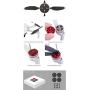 BTG 4PCS Upgrade Motor Cover Cap Compatible with DJI Mavic Mini 2 Drone- Dustproof, Waterproof, Scratchproof (Mini 2 Motor Cap Black)