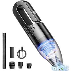 Mini Protable Car Vacuum Cordless,Handheld Vacuum for Quick Cleaning, Hand held vacuuming, Dust Buster Cordless Rechargeable for Car Home and Office