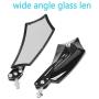 ESUPPORT Black Universal Motorcycle Motorbike Bike 8mm 10mm Rear View Side Mirror Scooter ATV
