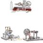 Sunnytech Hot Air Stirling Engine Motor SC001-SC02M-FD01