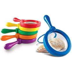 Learning Resources Jumbo Magnifiers, Exploration Play, Set of 6 Magnifiers, 6.7