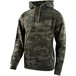Troy Lee Designs Motorcycle Motocross Racing PULLOVER HOODIE for Men, Signature Pullover Hoodie