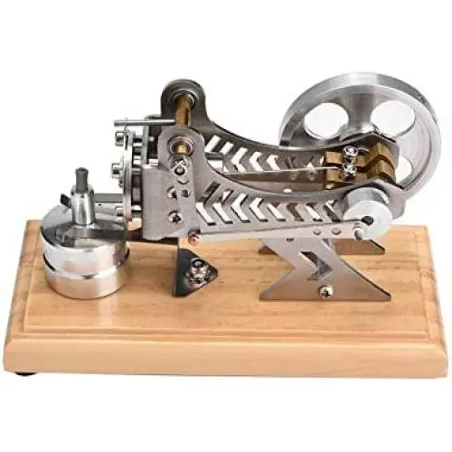 Omabeta LED Air Stirling Engine Funny Generator Model Engine Education Tool Electricity Power Generator Model Low Temperature Hot Air Mini Stirling Engine Motor Model