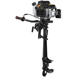 Lolicute Outboard Motor, 4 Stroke 3.6 HP Boat Motor 55CC Boat Engine with Air Cooling System (Ship from USA)
