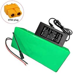 Jieoto 48V 6Ah E-Bike Li-ion Battery 13S 2P 6000mAh Battery Pack for 200W 350W 500W 750W 850W 1000W Bike Motor for MTB Electric Tricycles Electric Scooters with BMS + Charger