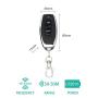 DC 12V 1CH 433Mhz RF Relay Smart Wireless Remote Control Light Switch, 2 Transmitters with 2 Relay Receiver