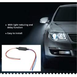 Mr.Ho 13V Auto Car LED DRL On/Off Car Daytime Running Light Controller Automatic LED Lamp Switch for Auto Car Accessories（Black）