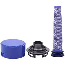 ApplianPar Rear Motor Cover Adapter with Hepa Filter and Pre-filter Set Replacemen for Dyson V7 V8 Cordless Vacuum Cleaner
