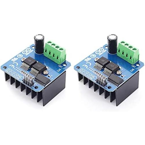 SEEU. AGAIN 2 Pack BTS7960B 43A Double DC Stepper Motor Driver Module H-Bridge PWM Smart Car Compatible with Pi