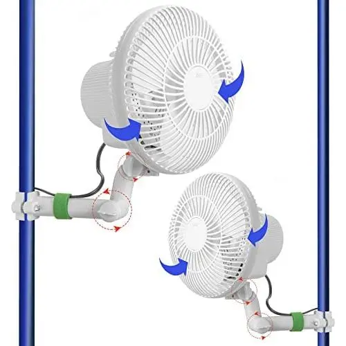 Grow Tent Fan,Oscillating Clip Fan 6