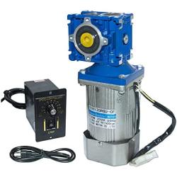 Bemonoc AC 110V 120W Turbine Worm Gear Motor 95RPM with Speed Controller Kits Output Shaft Diameter 14mm