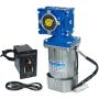 Bemonoc AC 110V 120W Turbine Worm Gear Motor 95RPM with Speed Controller Kits Output Shaft Diameter 14mm