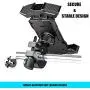 Amiss Bike Phone Holder, Motorcycle Phone Mount, Handlebar Clip of Bike Phone Mount for Electric, Mountain, Scooter and Dirt Bikes, Car Exterior Accessories, Fit for iPhone/Samsung/All Cell Phones