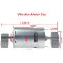BestTong DC 12V-24V 8000RPM 775 Brushed Vibration Motor DOUBLE-HEAD High Torque Electric Vibrating Motors with 2 Iron Rotating Mass