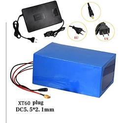 Jieoto 72V 20AH 30AH 40AH E-Bike Battery Waterproof Lithium Battery Pack for 2800W-750W Electric Motorcycle Trike Electric Bike Moped Scooters Go-Kart Scooter with Charger