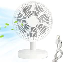 WACZJ Portable Fan Personal Fan Without Battery USB Powered 4 Speed Nergy Efficient Wind Speed for Office Table Bedroom Kitchen