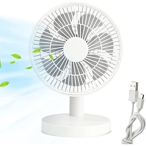 WACZJ Portable Fan Personal Fan Without Battery USB Powered 4 Speed Nergy Efficient Wind Speed for Office Table Bedroom Kitchen