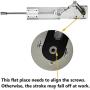 JQDML DIY Cycle Reciprocating Linear Actuator Motor DC 24, Adjustable Stroke 1.2“ to 6